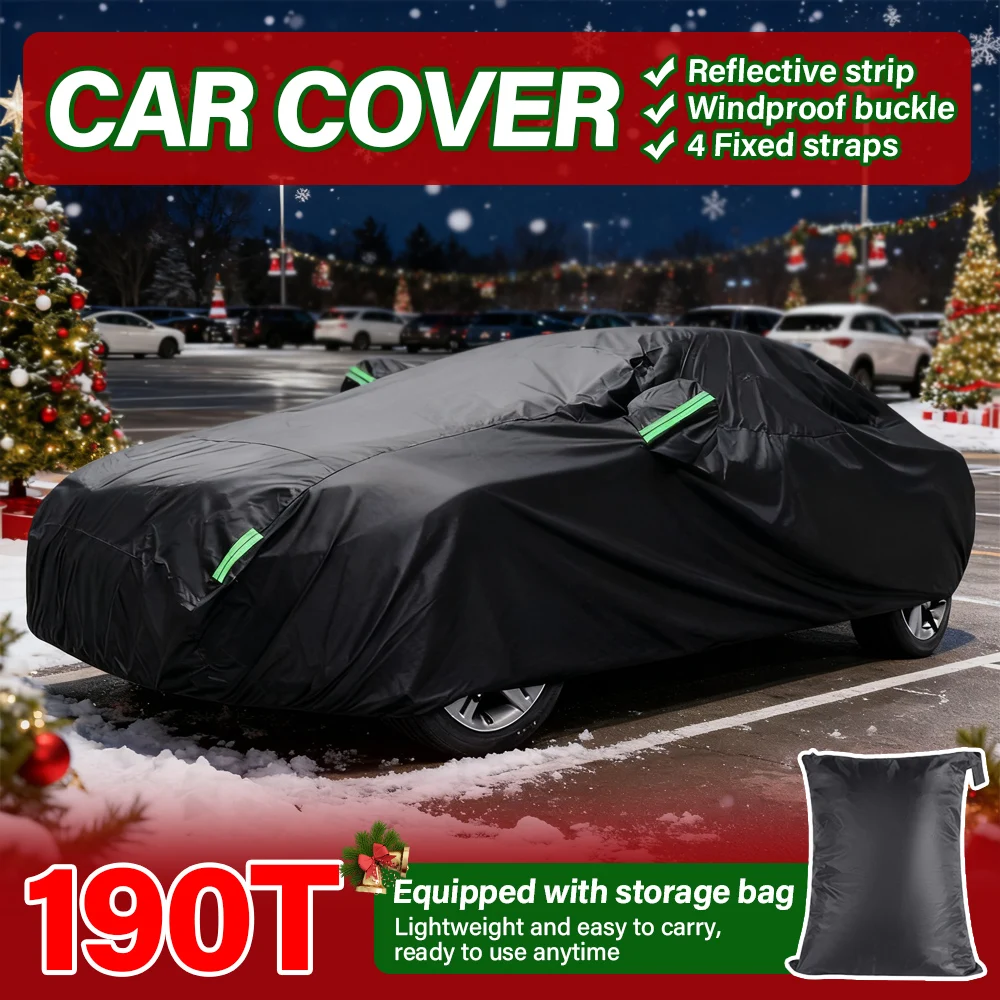 Универсальный черный четырехдверный автомобильный чехол для внедорожника 190T, зимняя теплая защита от дождя и снега, боковая дверная молния для легкого доступа
Универсальный черный четырехдверный автомобильный чехол для внедорожника 190T, зимняя теплая защита от дождя и снега, боковая дверная молния для легкого доступа