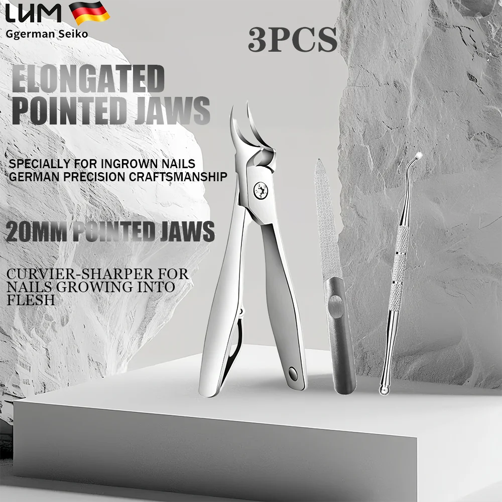 German Craftsmanship Ingrown Toenail Nipper, 20mm Elongated Pointed Curved Jaws Sharp Heavy Duty Stainless Steel Nail Clipper fo
German Craftsmanship Ingrown Toenail Nipper, 20mm Elongated Pointed Curved Jaws Sharp Heavy Duty Stainless Steel Nail Clipper fo