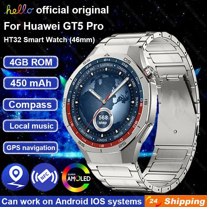 Для Huawei GT5 Pro HT32 Смарт-часы 2024 HD AMOLED 4G ROM NFC GPS-навигация Компас Bluetooth-часы для звонков Спортивные умные часы для мужчин
Для Huawei GT5 Pro HT32 Смарт-часы 2024 HD AMOLED 4G ROM NFC GPS-навигация Компас Bluetooth-часы для звонков Спортивные умные часы для мужчин