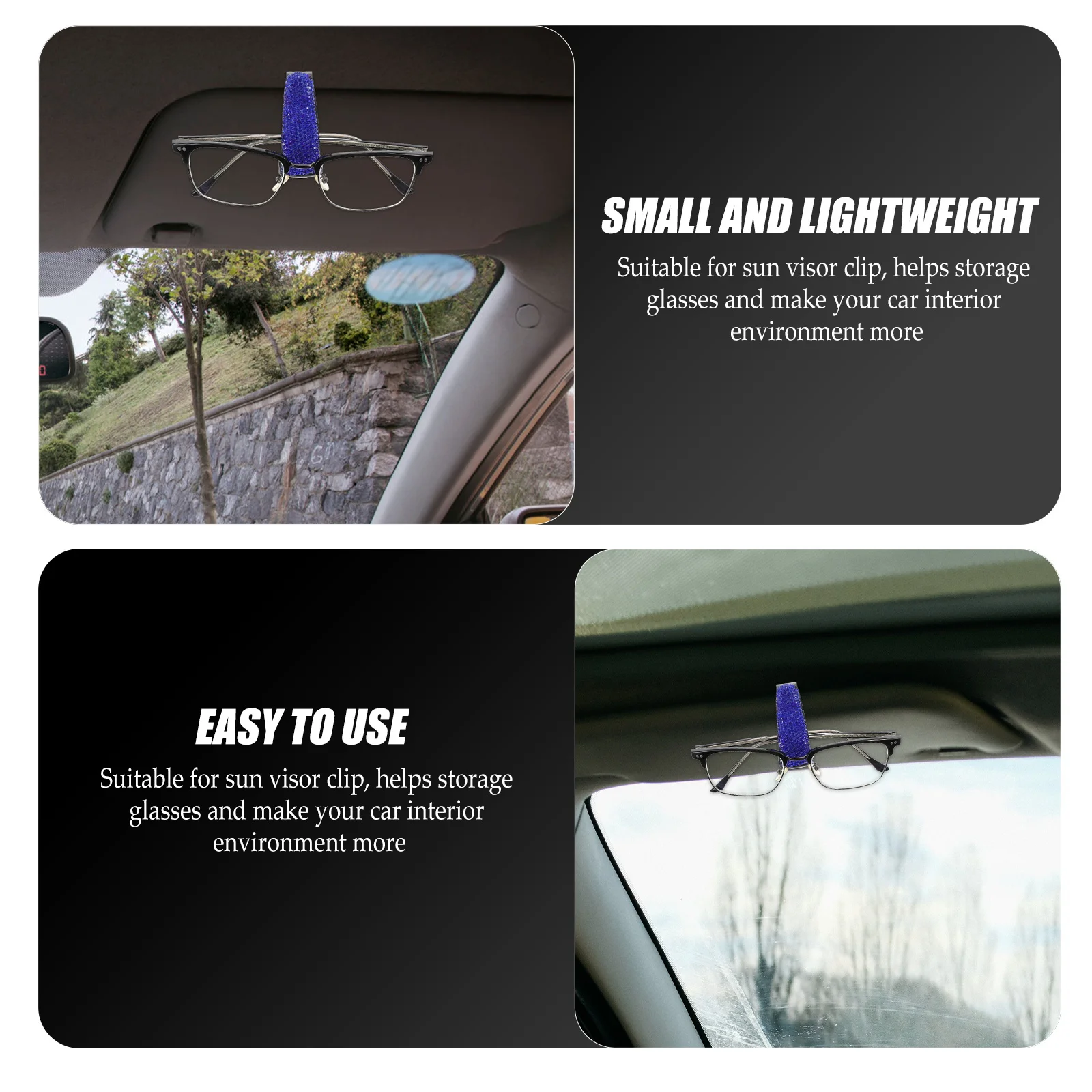 Sunglasses Holder for Car Visor Clip on Easily Portable Eyeglasses Organizer Keep Glasses Safe from Scratches Drops
Sunglasses Holder for Car Visor Clip on Easily Portable Eyeglasses Organizer Keep Glasses Safe from Scratches Drops