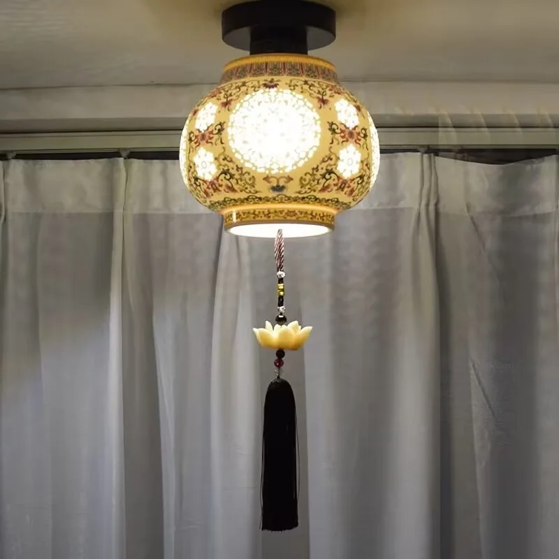 Chinese Pendant Lamp For Kitchen Dining Room Living Room Suspension luminaire Hanging Ceramic Bedroom Ceiling Light Fixtures
Chinese Pendant Lamp For Kitchen Dining Room Living Room Suspension luminaire Hanging Ceramic Bedroom Ceiling Light Fixtures