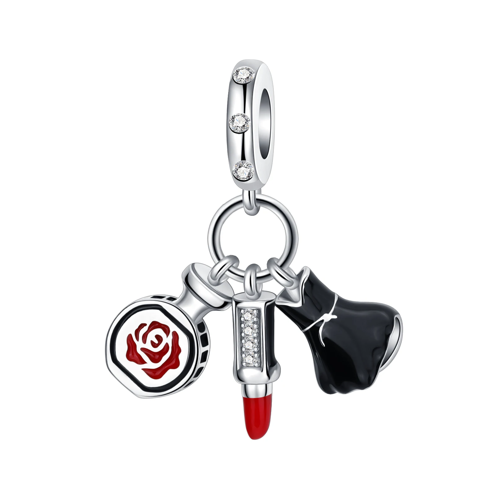 925 Sterling Silver Perfume lipstick red pendant Charm Fit Original Charms Bracelets Women DIY Jewelry Gift
925 Sterling Silver Perfume lipstick red pendant Charm Fit Original Charms Bracelets Women DIY Jewelry Gift