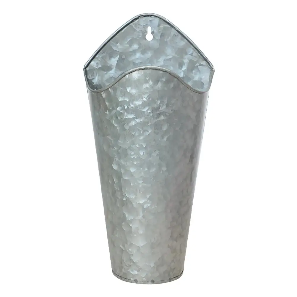 Wall Hanging Flower Pot Iron Planter Galvanized Bucket Decor 12 Inches Round Smooth Surface Fadeless Color
Wall Hanging Flower Pot Iron Planter Galvanized Bucket Decor 12 Inches Round Smooth Surface Fadeless Color