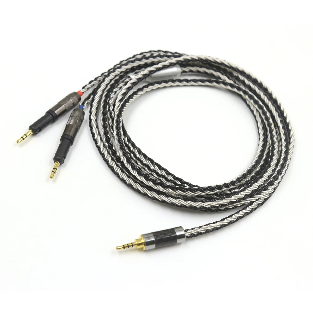 HIFI DIY XLR 6.35 2.5/4.4mm Stereo 16Cores Silver Plated R70X Headphone Upgrade Cable for ATH-R70X R70X R70X5 headphones
HIFI DIY XLR 6.35 2.5/4.4mm Stereo 16Cores Silver Plated R70X Headphone Upgrade Cable for ATH-R70X R70X R70X5 headphones