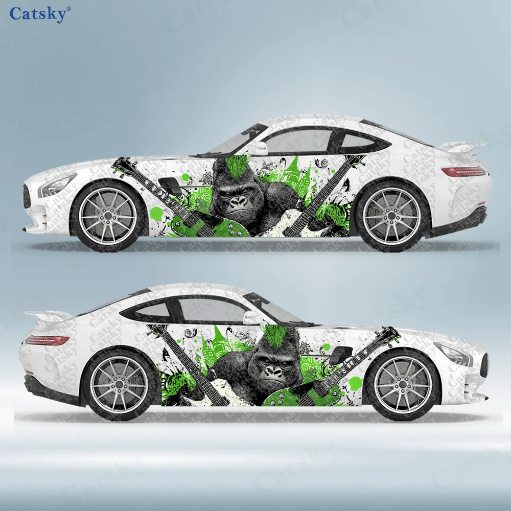 2pcs Green Gorilla with Mohawk Hair, Guitar Splatter Sticker, Suitable for Cars and Trucks, Durable, Fade-resistant, Easy to Ins
2pcs Green Gorilla with Mohawk Hair, Guitar Splatter Sticker, Suitable for Cars and Trucks, Durable, Fade-resistant, Easy to Ins