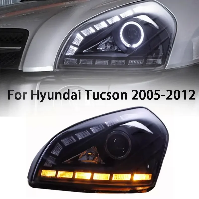 Автомобильная фара для Hyundai Tucson, светодиодная фара 2005-2012, фары Tucson DRL, указатель поворота, дальний свет, линза проектора «ангельский глаз»
Автомобильная фара для Hyundai Tucson, светодиодная фара 2005-2012, фары Tucson DRL, указатель поворота, дальний свет, линза проектора «ангельский глаз»