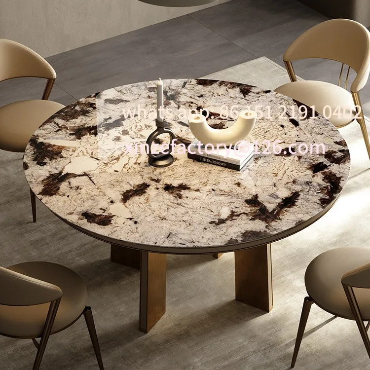 Customizable Natural Luxury Stone Dining Table Light Luxury
Customizable Natural Luxury Stone Dining Table Light Luxury
