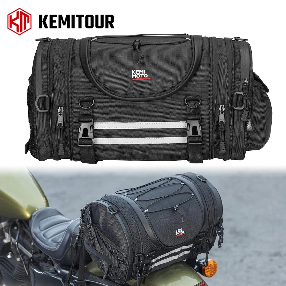 Motorcycle Tail Bags 18-20L Expandable Sissy Bar Bag Oxford Rear Seat Roll Travel Luggage Storage Bag with Rain Cover Saddlebag
Motorcycle Tail Bags 18-20L Expandable Sissy Bar Bag Oxford Rear Seat Roll Travel Luggage Storage Bag with Rain Cover Saddlebag
