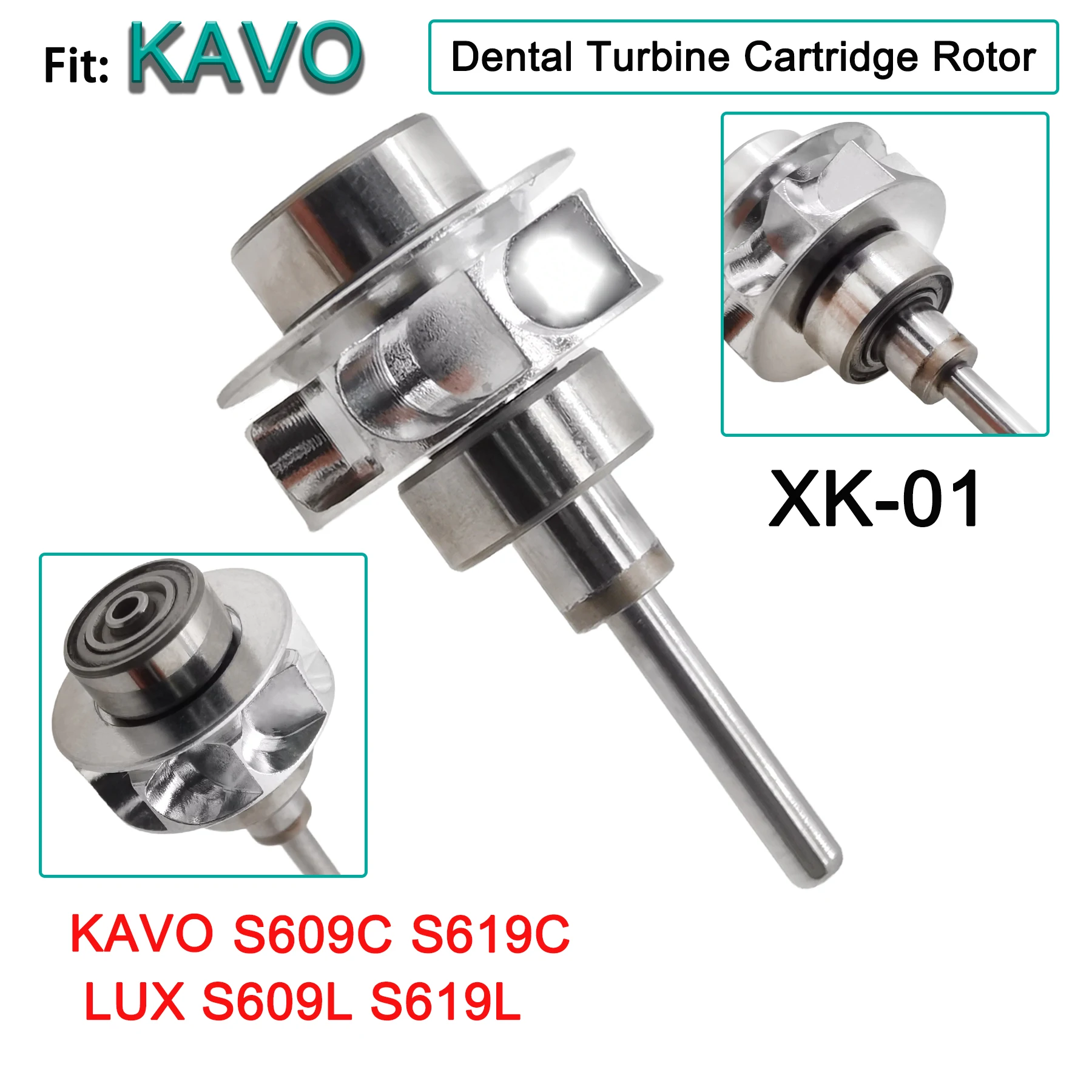 Dental Turbine Air Rotor for KAVO S609C/S619C LUX S609L/S619L Dental High Speed Air Turbine Cartridge Rotor Dental Materials
Dental Turbine Air Rotor for KAVO S609C/S619C LUX S609L/S619L Dental High Speed Air Turbine Cartridge Rotor Dental Materials