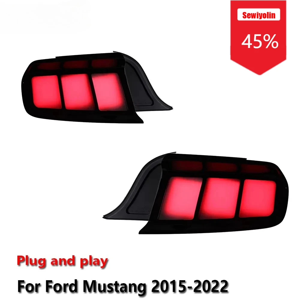 Sewiyolin Car LED Tail Light Assemblies For Ford Mustang 2015-2022 Auto Fog DRL Brake Turn Signal Lamp Plug and Play
Sewiyolin Car LED Tail Light Assemblies For Ford Mustang 2015-2022 Auto Fog DRL Brake Turn Signal Lamp Plug and Play