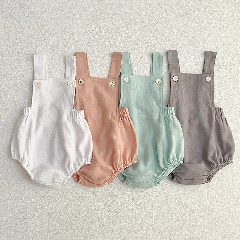 2024 New Summer 0-24M Baby Girl Clothing Toddler Baby Girls Jumpsuit Sleeveless Cotton Solid Color Newborn Baby Girl Romper
2024 New Summer 0-24M Baby Girl Clothing Toddler Baby Girls Jumpsuit Sleeveless Cotton Solid Color Newborn Baby Girl Romper
