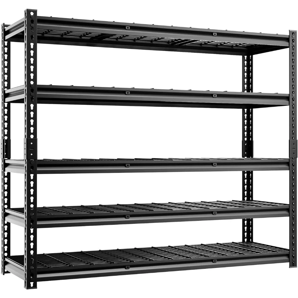 5-Tier 60" W X 20" D X 72" H Storage Shelves 2500LBS Metal Garage Shelving Adjustable Storage Shelf Metal Racks with Shelves
5-Tier 60" W X 20" D X 72" H Storage Shelves 2500LBS Metal Garage Shelving Adjustable Storage Shelf Metal Racks with Shelves