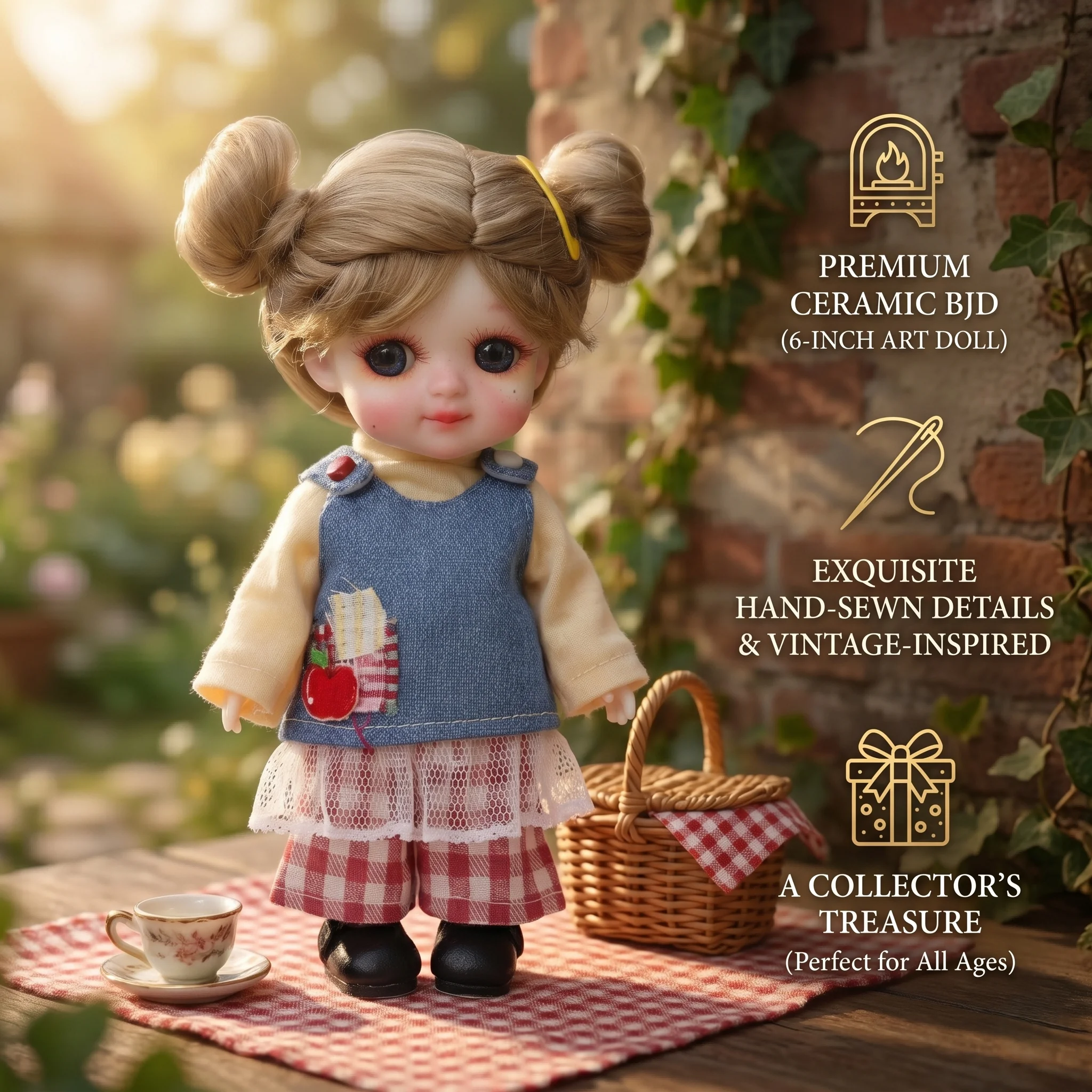 Cloveray 6-Inch Exquisite Ceramic Doll: Handcrafted, High-Quality Original Doll Toy, Christmas Gift for Children
Cloveray 6-Inch Exquisite Ceramic Doll: Handcrafted, High-Quality Original Doll Toy, Christmas Gift for Children