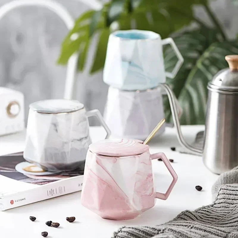 400ml Ceramic Marbled Coffee Mugs European Style Diamond Cup with Handle Personality Magic Mug Couple Friends Gift Milk Drinking
400ml Ceramic Marbled Coffee Mugs European Style Diamond Cup with Handle Personality Magic Mug Couple Friends Gift Milk Drinking