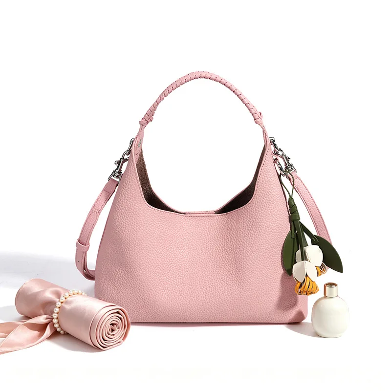 High-quality Top-grain Leather Simple Handbag Fashion Versatile Bucket Bag Genuine Leather Commuter Women Shoulder Crossbody Bag
High-quality Top-grain Leather Simple Handbag Fashion Versatile Bucket Bag Genuine Leather Commuter Women Shoulder Crossbody Bag