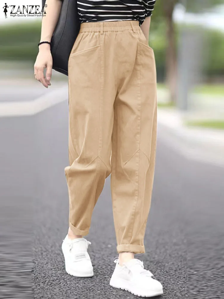 ZANZEA Fashion Women Pencil Pants Stree Elastic High Waist Long Pants 2024 Spring Vintage Casual Pocket Work Pantalons Oversized
ZANZEA Fashion Women Pencil Pants Stree Elastic High Waist Long Pants 2024 Spring Vintage Casual Pocket Work Pantalons Oversized