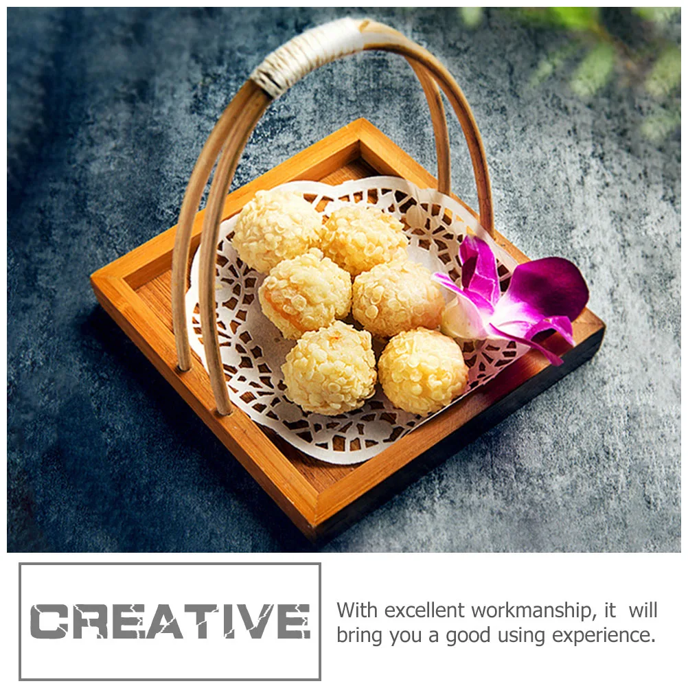 Japanese Style Dish With Handle Snack Dessert Display Plate Eco-Friendly Bamboo Dish For Snacks Food Service Board Snack
Japanese Style Dish With Handle Snack Dessert Display Plate Eco-Friendly Bamboo Dish For Snacks Food Service Board Snack