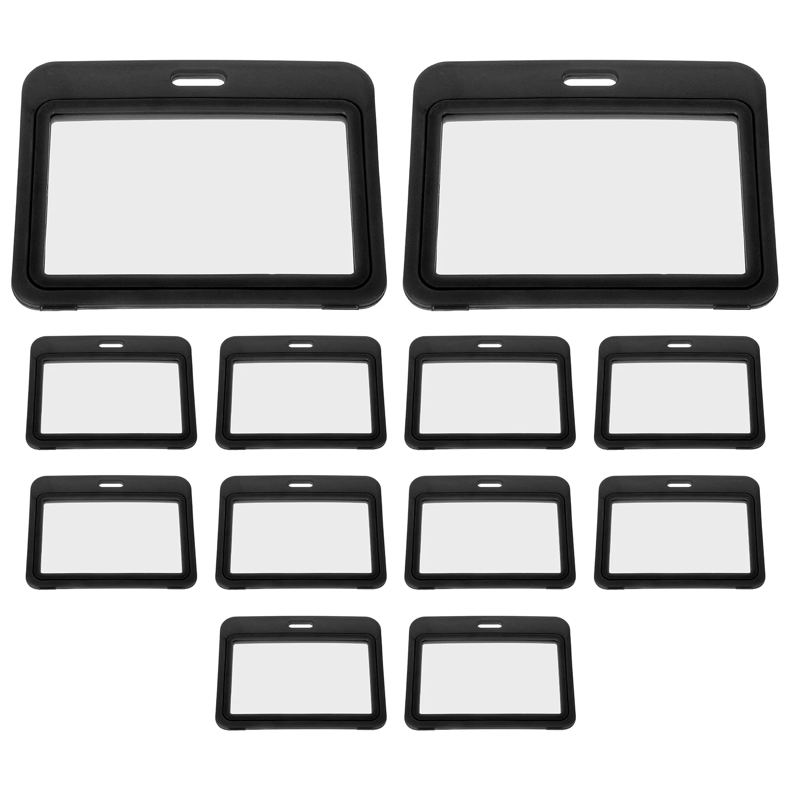 12 Pcs ID Card Holder Double Sided Horizontal Transparent Plastic Badge Holders for Work Staff Student Cards Accessories Role
12 Pcs ID Card Holder Double Sided Horizontal Transparent Plastic Badge Holders for Work Staff Student Cards Accessories Role