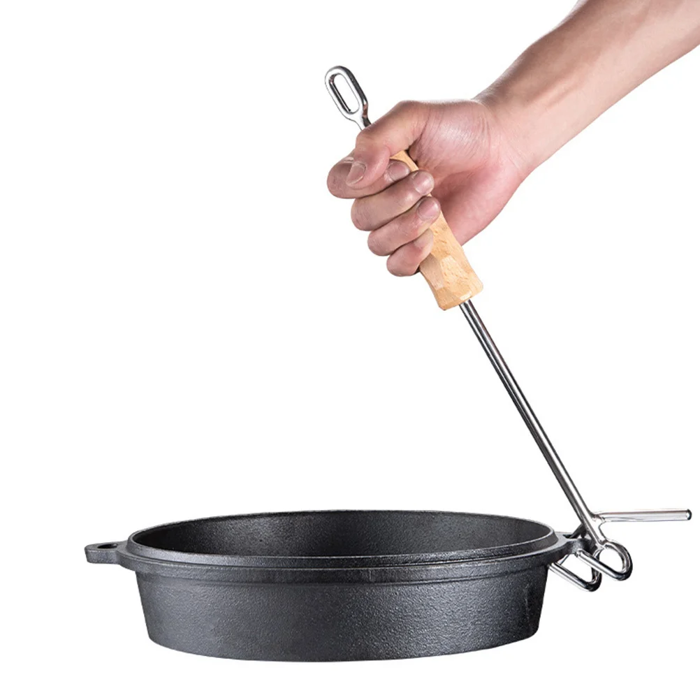 Stainless Steel Long Handle Heat Resistant Wood Handle Double Hooks Camping Cooking Outdoor Kitchen Pot Camping Oven Outdoor Pot
Stainless Steel Long Handle Heat Resistant Wood Handle Double Hooks Camping Cooking Outdoor Kitchen Pot Camping Oven Outdoor Pot