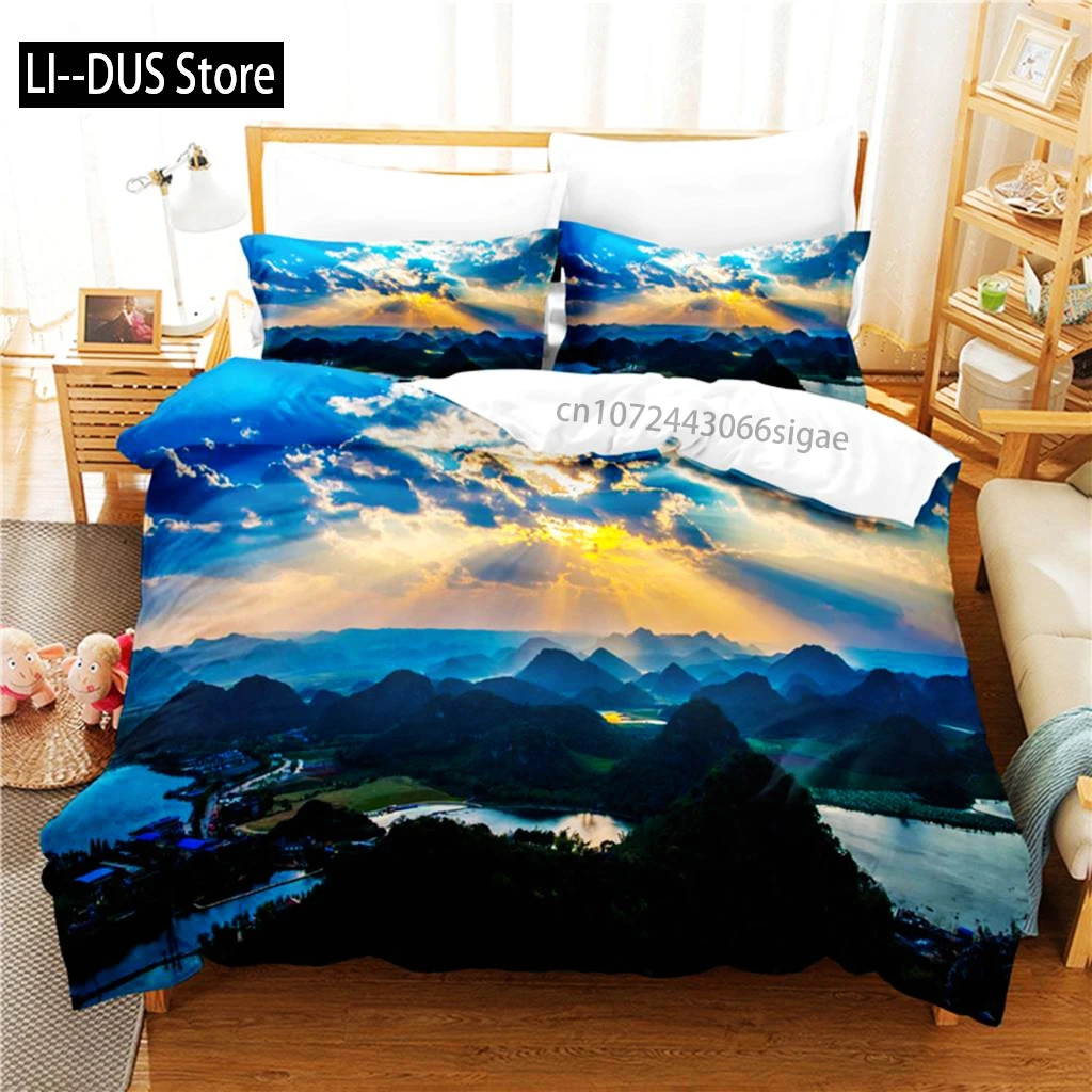 Scenery Bedding Set Duvet Cover Set 3d Bedding Digital Printing Queen Size Bedding Set Fashion Design
Scenery Bedding Set Duvet Cover Set 3d Bedding Digital Printing Queen Size Bedding Set Fashion Design