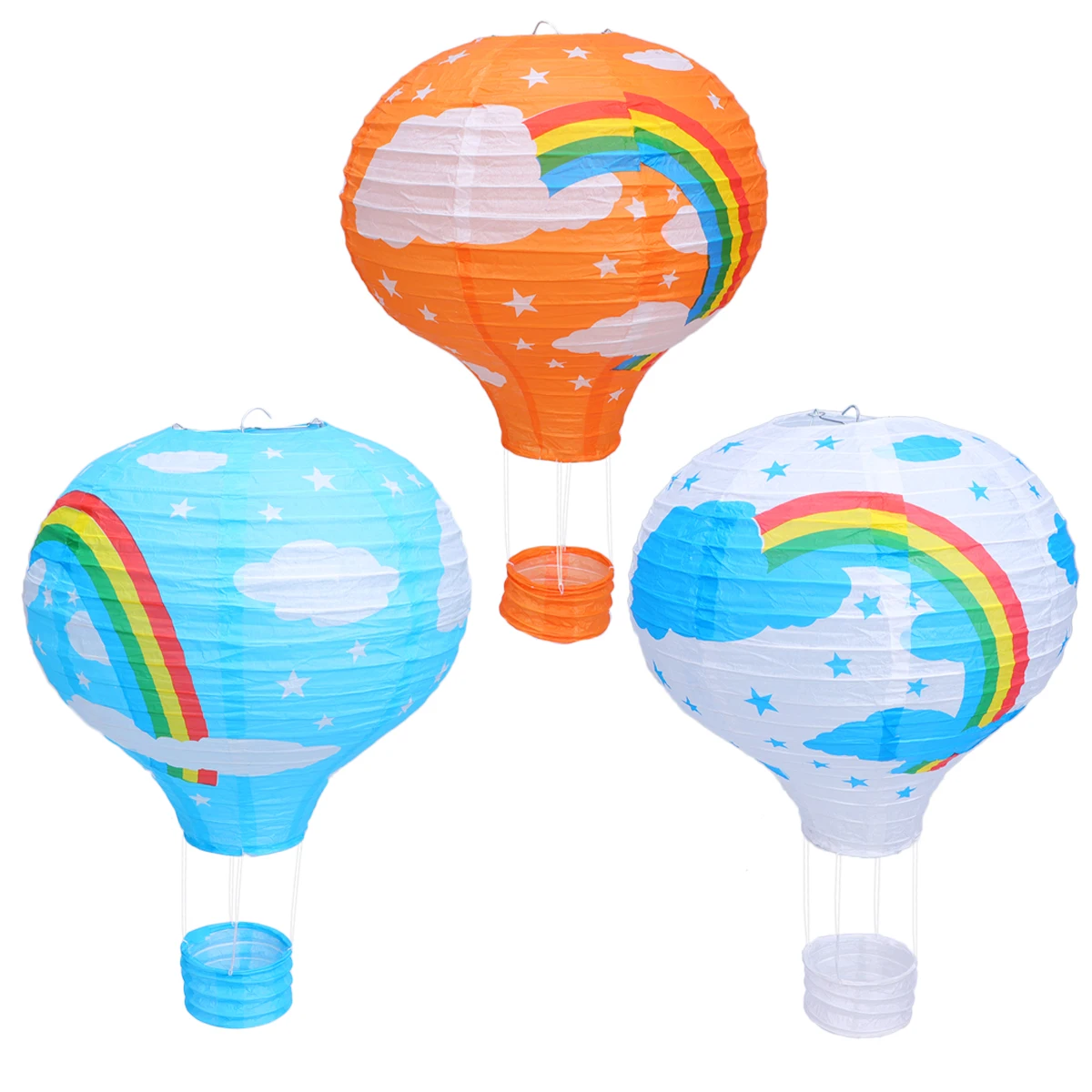 6PCS Rainbow Paper Large Size Hanging Hot Air Party Wedding Home Decor Environmental Protection
6PCS Rainbow Paper Large Size Hanging Hot Air Party Wedding Home Decor Environmental Protection