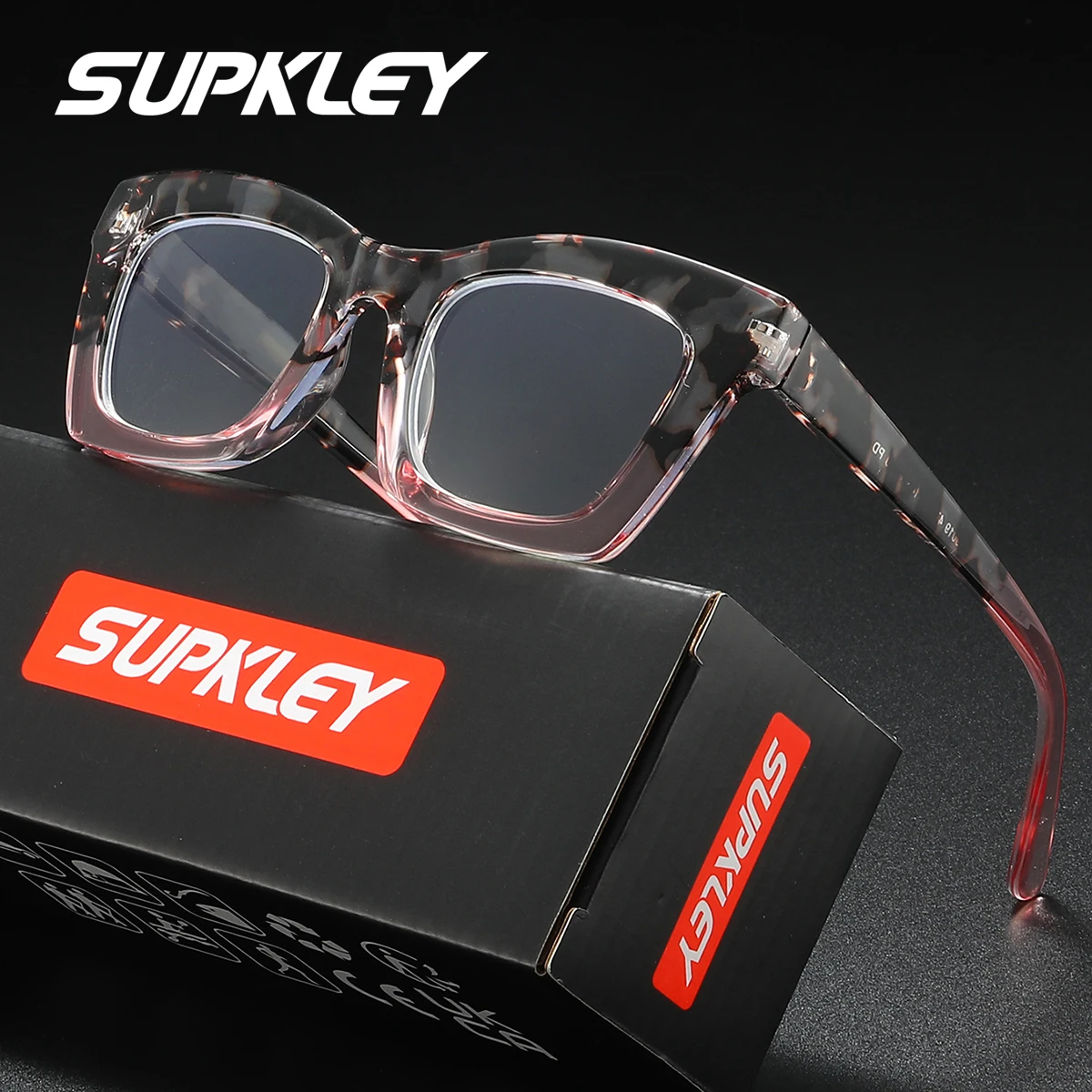 SUPKLEY Light Luxury, элегантные очки для чтения в квадратной оправе, универсальные для ежедневного использования, очки для чтения высокой четкости
SUPKLEY Light Luxury, элегантные очки для чтения в квадратной оправе, универсальные для ежедневного использования, очки для чтения высокой четкости