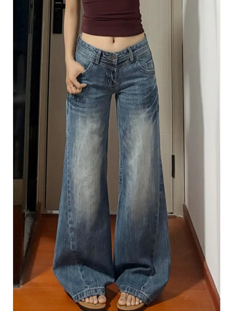 Джинсовые джинсы-колокольчики с низкой талией, женские свободные прямые джинсы в американском стиле, большие размеры, осеннее новое поступление
Джинсовые джинсы-колокольчики с низкой талией, женские свободные прямые джинсы в американском стиле, большие размеры, осеннее новое поступление