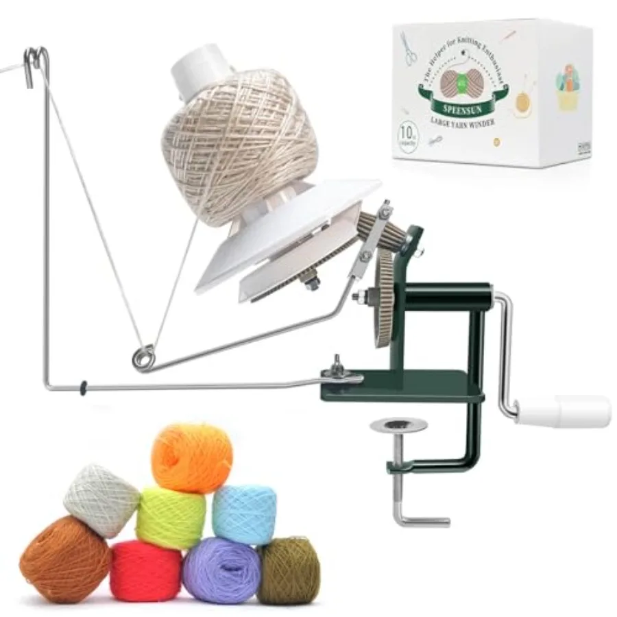Yarn Winder, Yarn Ball Winder, Large 10-15 oz and Easy-to-Install Yarn Cake Winder Efficiently Make Yarn Cake, Sturdy Metal and
Yarn Winder, Yarn Ball Winder, Large 10-15 oz and Easy-to-Install Yarn Cake Winder Efficiently Make Yarn Cake, Sturdy Metal and