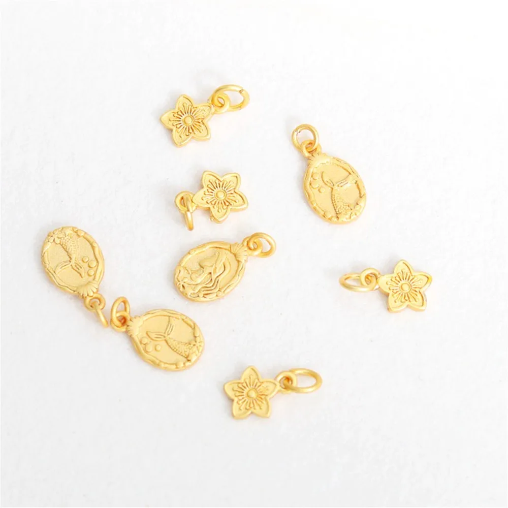 18K Gold Matte Gold Color Five-leaf Flower Oval Tag Pendant Diy Bracelet Necklace Handmade Jewelry Charm Accessories
18K Gold Matte Gold Color Five-leaf Flower Oval Tag Pendant Diy Bracelet Necklace Handmade Jewelry Charm Accessories