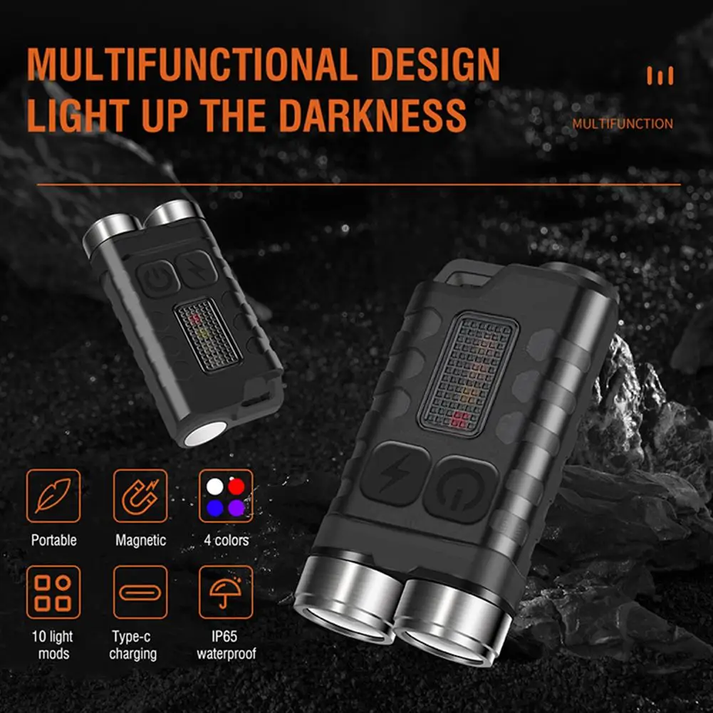 900LM XPG LED Keychain Flashlight Type-C USB Rechargeable Keychain Lights High Brightness Lightweight 500mAh for Outdoor Fishing
900LM XPG LED Keychain Flashlight Type-C USB Rechargeable Keychain Lights High Brightness Lightweight 500mAh for Outdoor Fishing