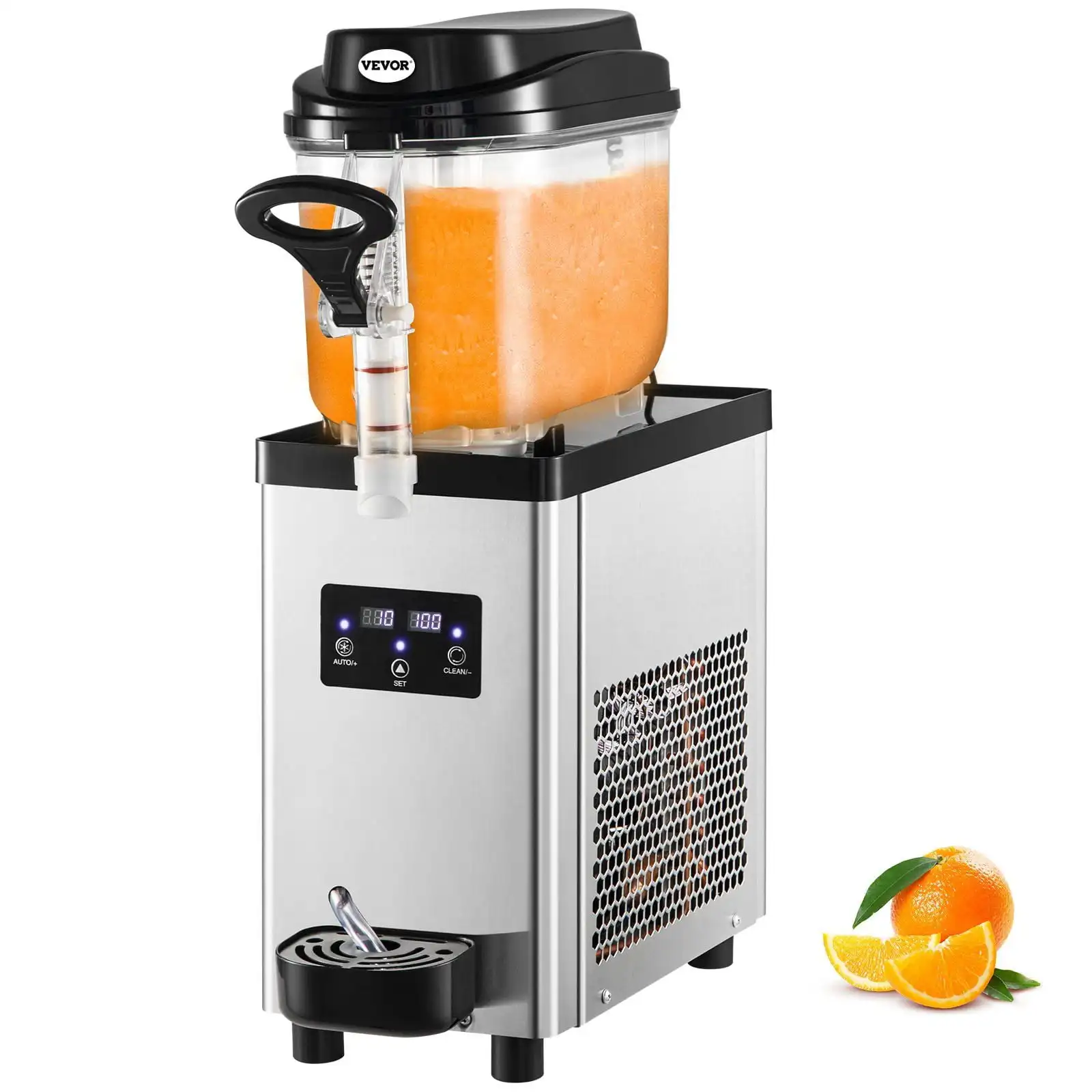 Commercial Slushy Machine, 6L/1.6 Gallons 25 Cups Single-Bowl, 300W 110V, Stainless Steel Margarita Smoothie Frozen Drink Maker
Commercial Slushy Machine, 6L/1.6 Gallons 25 Cups Single-Bowl, 300W 110V, Stainless Steel Margarita Smoothie Frozen Drink Maker