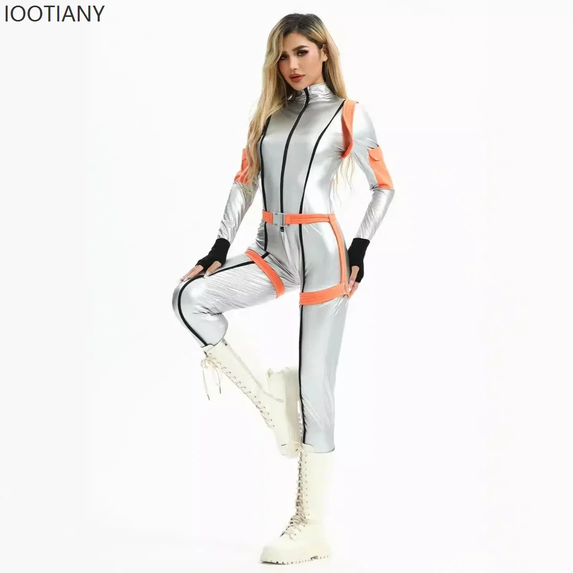 Women's Silver Astronaut Cosplay Bodysuit Halloween Alien Space Bodysuit Carnival Masquerade Party Stage Performance Costume New
Women's Silver Astronaut Cosplay Bodysuit Halloween Alien Space Bodysuit Carnival Masquerade Party Stage Performance Costume New