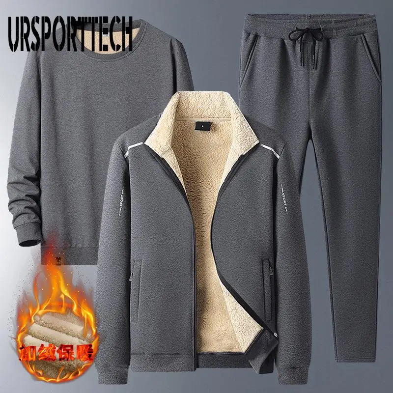 Winter Tracksuit Men Sets 2/3 Pieces Velvet Thick Sportswear Suit Outfits Zipper Coat+ Pants Joggers Sets Men Clothes Oversized
Winter Tracksuit Men Sets 2/3 Pieces Velvet Thick Sportswear Suit Outfits Zipper Coat+ Pants Joggers Sets Men Clothes Oversized