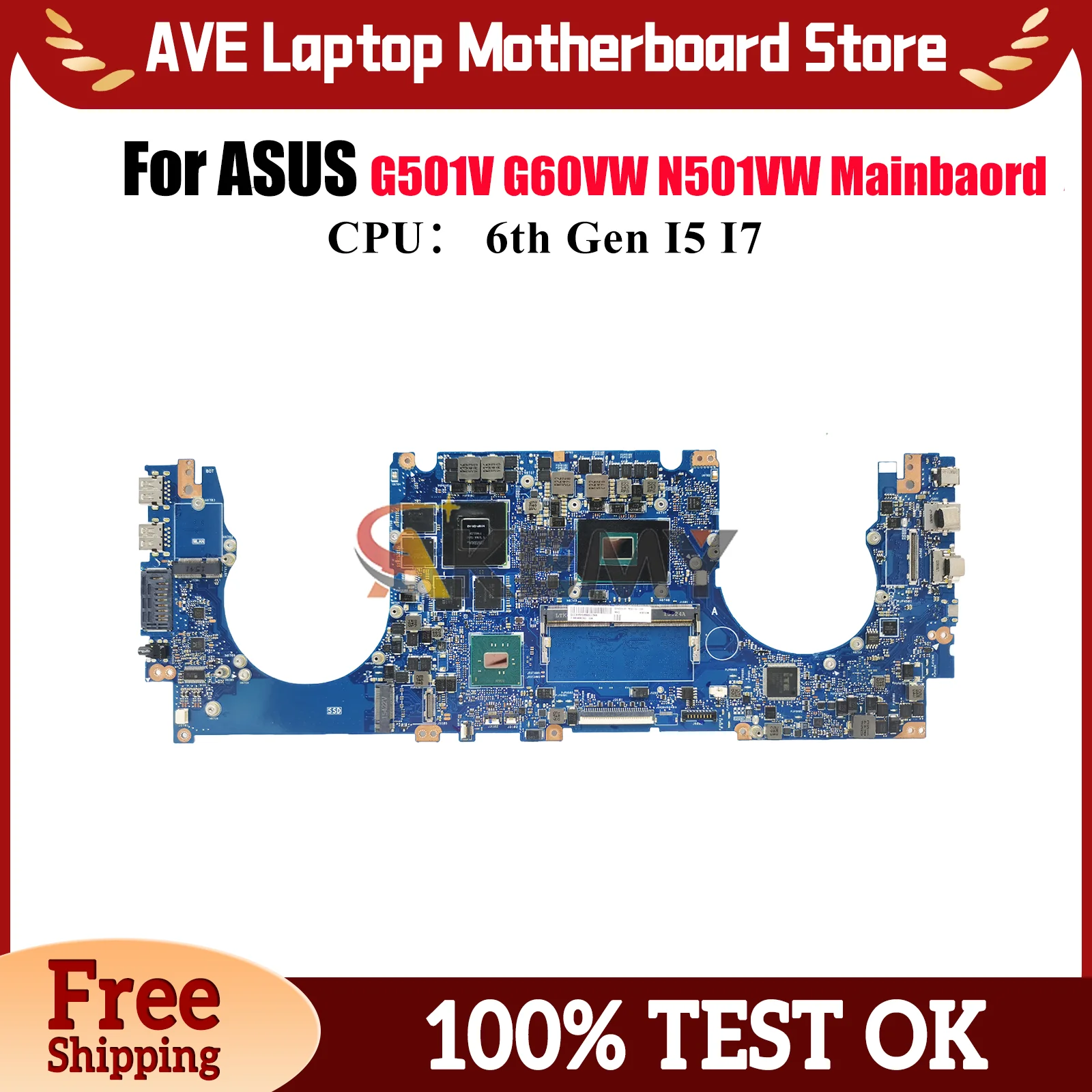 N501VW Laptop Motherboard For ASUS ROG G501V N501V N501VW Notebook Mainboard With I5 I7 CPU 100% tests OK fast shipping stk
N501VW Laptop Motherboard For ASUS ROG G501V N501V N501VW Notebook Mainboard With I5 I7 CPU 100% tests OK fast shipping stk