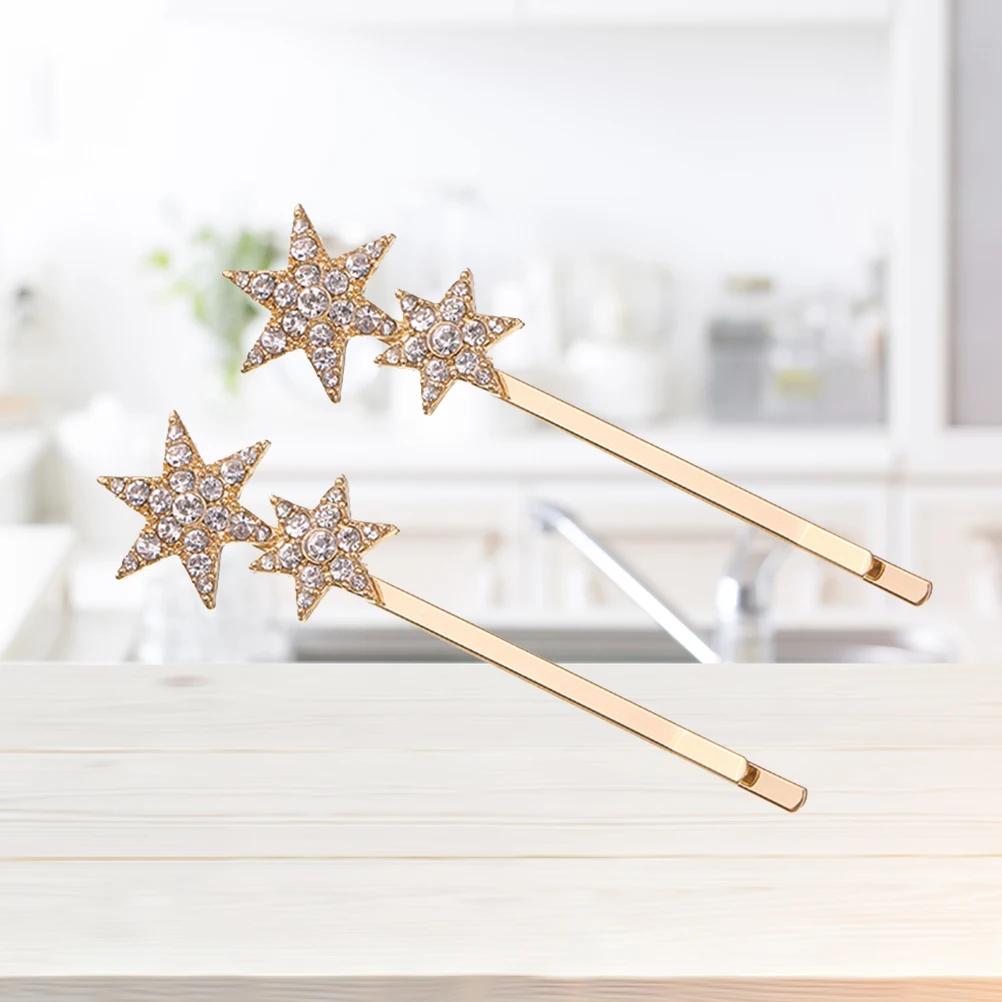 Alloy Rhinestone Hair Clip Hollow Bobby Pins for Girls Women Styling Fashion Accessories Star Shaped Non Fading Metal Durable
Alloy Rhinestone Hair Clip Hollow Bobby Pins for Girls Women Styling Fashion Accessories Star Shaped Non Fading Metal Durable