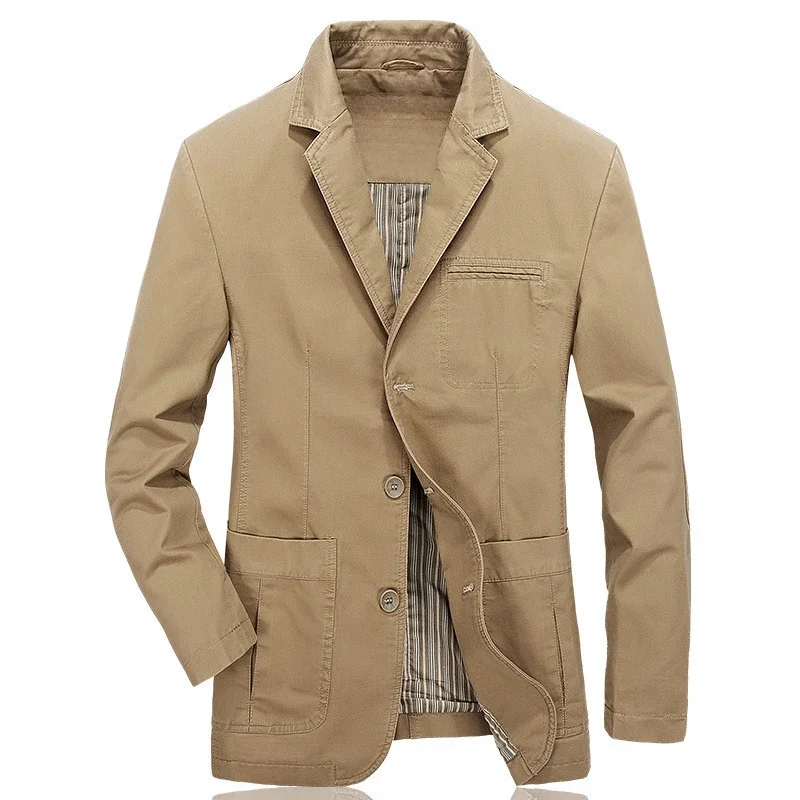 Spring And Autumn Men's Business Casual Suit Jacket Pure Color Simple Military Multi-Pocket 100% Cotton Jacket Fashion Casual
Spring And Autumn Men's Business Casual Suit Jacket Pure Color Simple Military Multi-Pocket 100% Cotton Jacket Fashion Casual