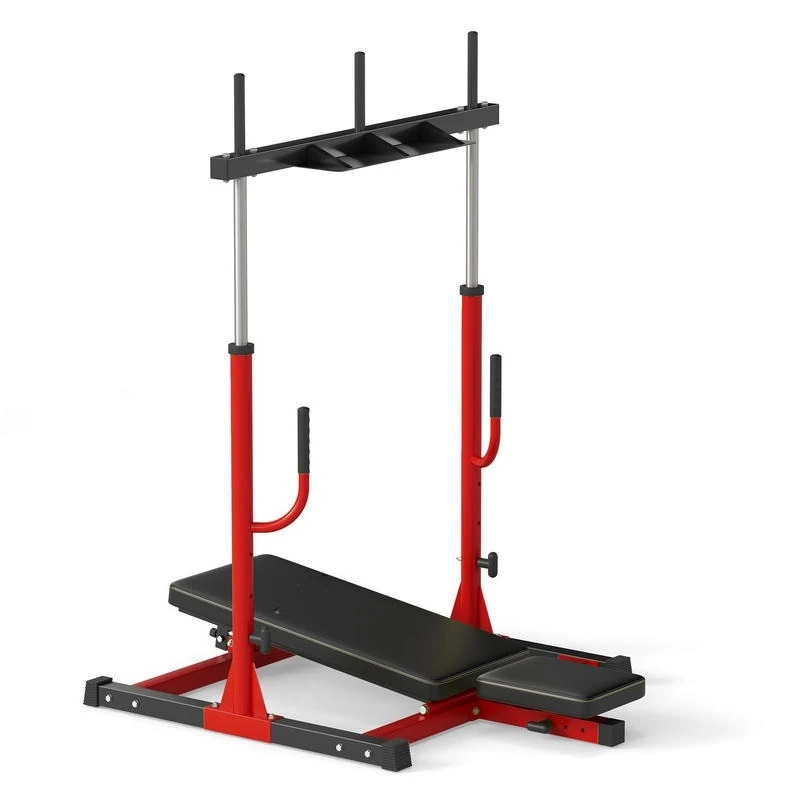 Vertical Leg Press Machine with Adjustable Leg, Back, and Head Positions, 2" Olympic Plate Compatible, Red
Vertical Leg Press Machine with Adjustable Leg, Back, and Head Positions, 2" Olympic Plate Compatible, Red