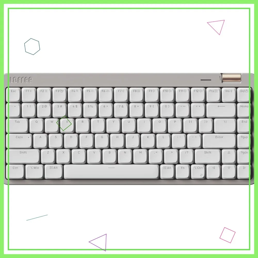 75% Low Profile Mechanical Keyboard, 84 Keys Hot Swappable, Wireless Bluetooth 2.4G USB-C for Windows/Mac, Linear Switches
75% Low Profile Mechanical Keyboard, 84 Keys Hot Swappable, Wireless Bluetooth 2.4G USB-C for Windows/Mac, Linear Switches