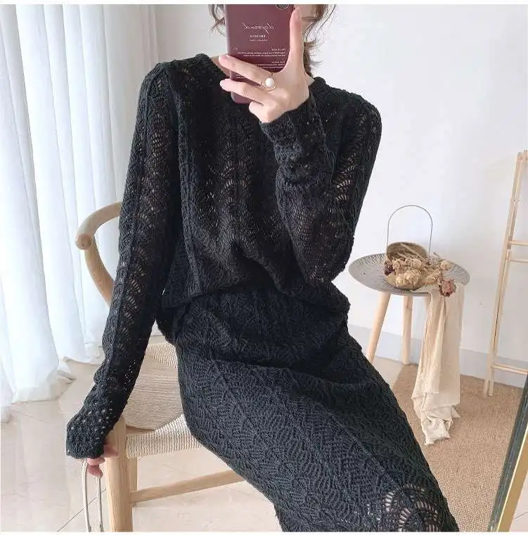 Women's Knitted Autumn Sweater Skirt Set Casual Fashion Ensemble Comfortable Breathable Spring Collection Student Workwear
Women's Knitted Autumn Sweater Skirt Set Casual Fashion Ensemble Comfortable Breathable Spring Collection Student Workwear