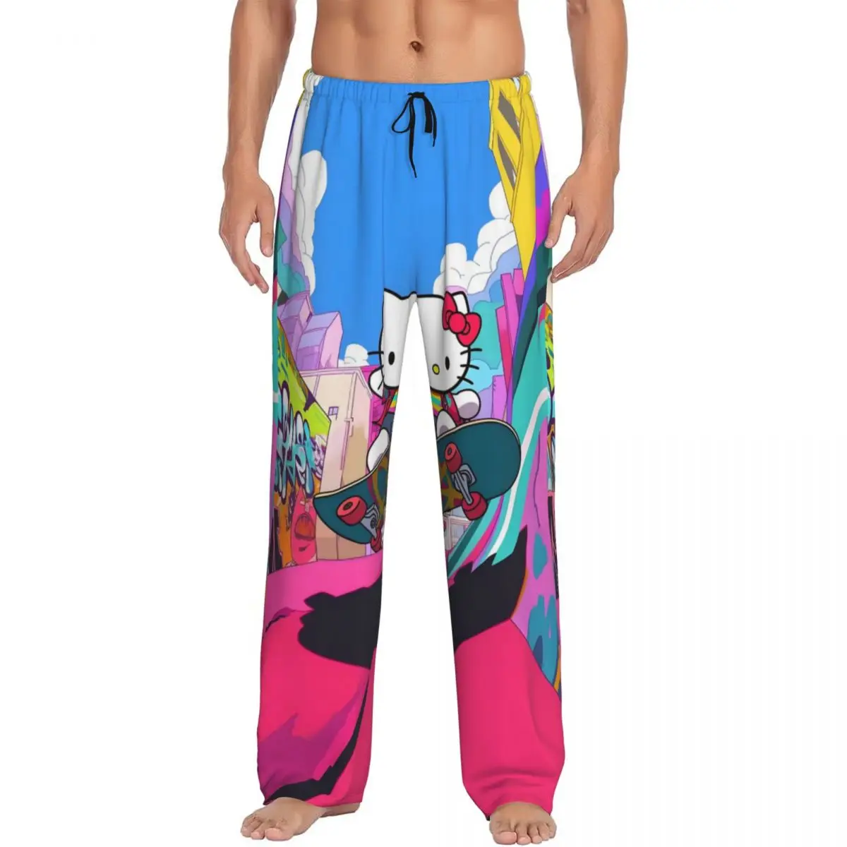 Custom Hello Kitty Pajama Pants Men's Cartoon Character Sleepwear Lounge Sleep Bottoms Stretch with Pockets
Custom Hello Kitty Pajama Pants Men's Cartoon Character Sleepwear Lounge Sleep Bottoms Stretch with Pockets