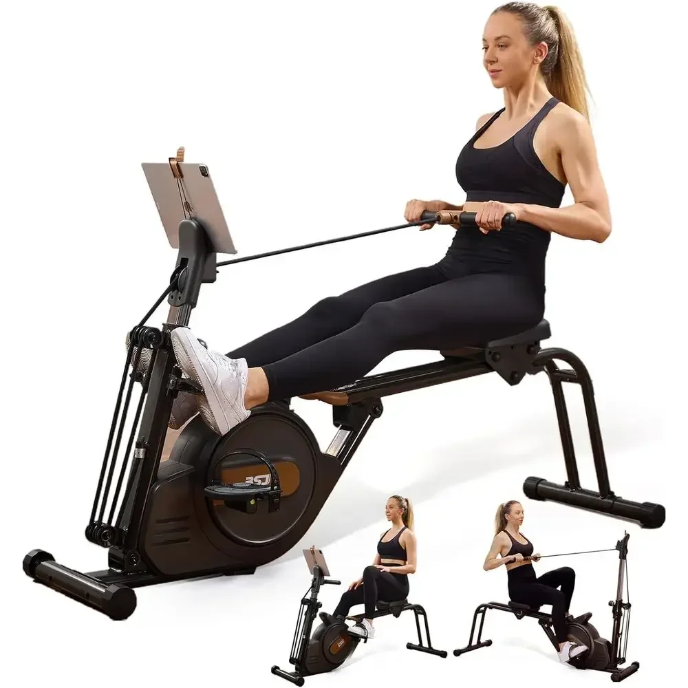 6-Level Adjustable Dual Slide Rowing Machine: 350lb Capacity, Full-Body Workout, App-Enabled
6-Level Adjustable Dual Slide Rowing Machine: 350lb Capacity, Full-Body Workout, App-Enabled