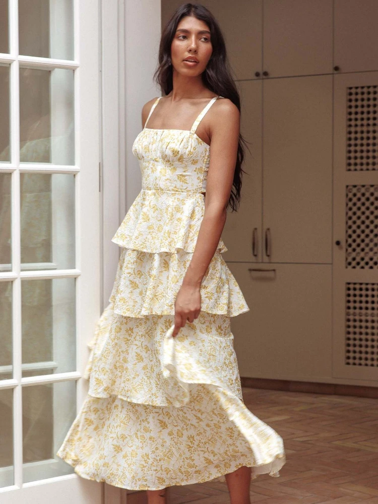 New Summer Bow Floral Dress for Vacation Party Temperament, Printed Dress, Casual and Comfortable Seaside Vacation Dress
New Summer Bow Floral Dress for Vacation Party Temperament, Printed Dress, Casual and Comfortable Seaside Vacation Dress