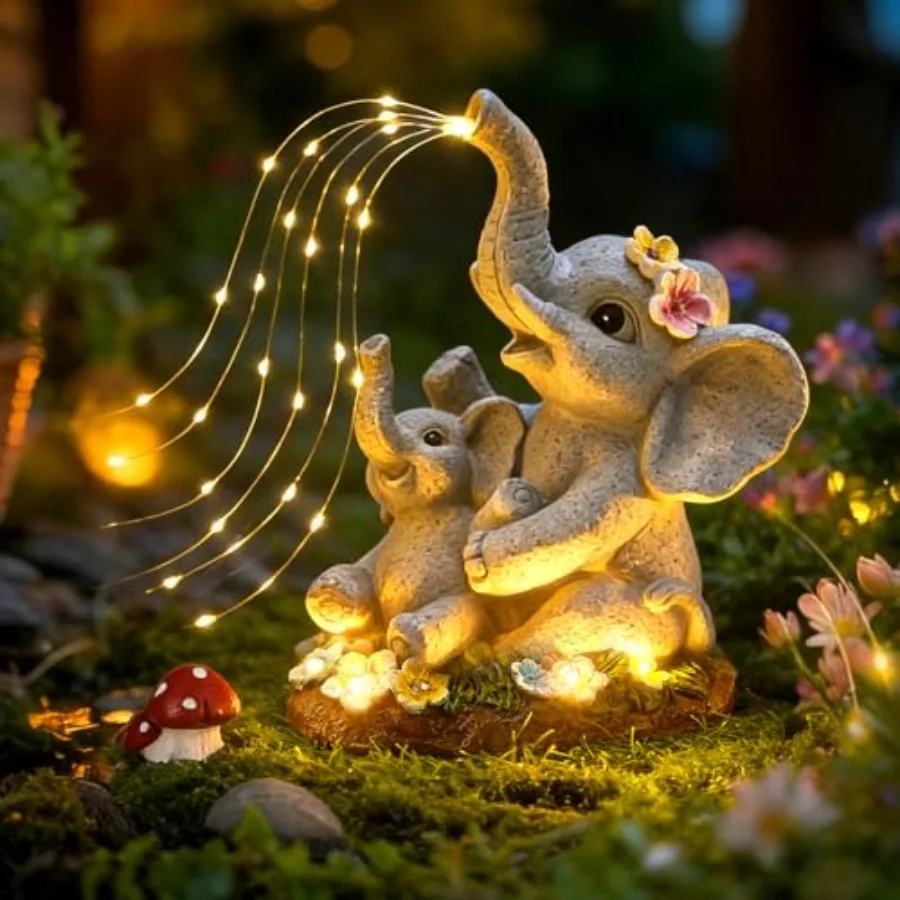 Solar-Elephant-Garden-Decor-Statue with Succulent and Watering LED Lights Waterproof Outdoor Decor for Patio Lawn Balcony and Y
Solar-Elephant-Garden-Decor-Statue with Succulent and Watering LED Lights Waterproof Outdoor Decor for Patio Lawn Balcony and Y