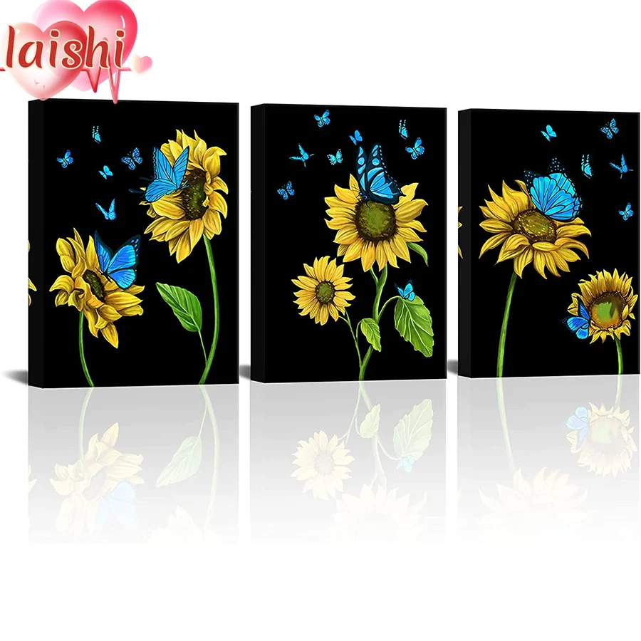 3pcs Sunflower, blue butterfly Diamond Painting Cross Stitch Kits Embroidery Full Mosaic Rhinestone Craft Lovers for Home Decor
3pcs Sunflower, blue butterfly Diamond Painting Cross Stitch Kits Embroidery Full Mosaic Rhinestone Craft Lovers for Home Decor