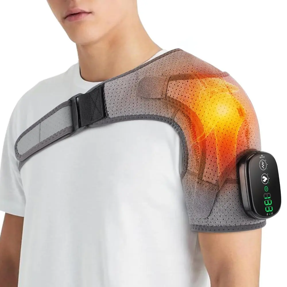 5000mAh Battery-Powered Heated Shoulder Brace for Pain Relief and Massage
5000mAh Battery-Powered Heated Shoulder Brace for Pain Relief and Massage