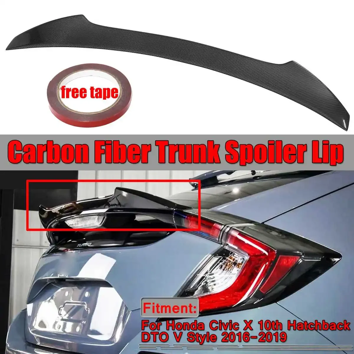 New Car Rear Trunk Spoiler Lip Wing Rear Wing Lip For Honda For Civic X 10th Hatchback 2017 2018 2019 Rear Lip Spoiler Body Kit
New Car Rear Trunk Spoiler Lip Wing Rear Wing Lip For Honda For Civic X 10th Hatchback 2017 2018 2019 Rear Lip Spoiler Body Kit