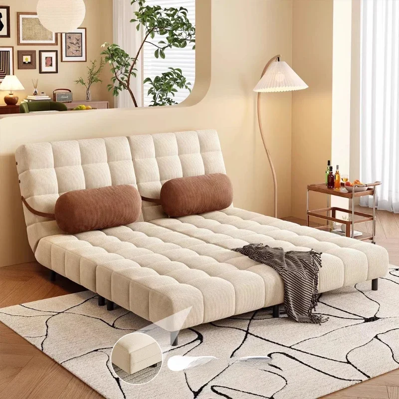 French cream sofa bed folding dual-purpose small apartment living room retro multi-functional single folding bed
French cream sofa bed folding dual-purpose small apartment living room retro multi-functional single folding bed