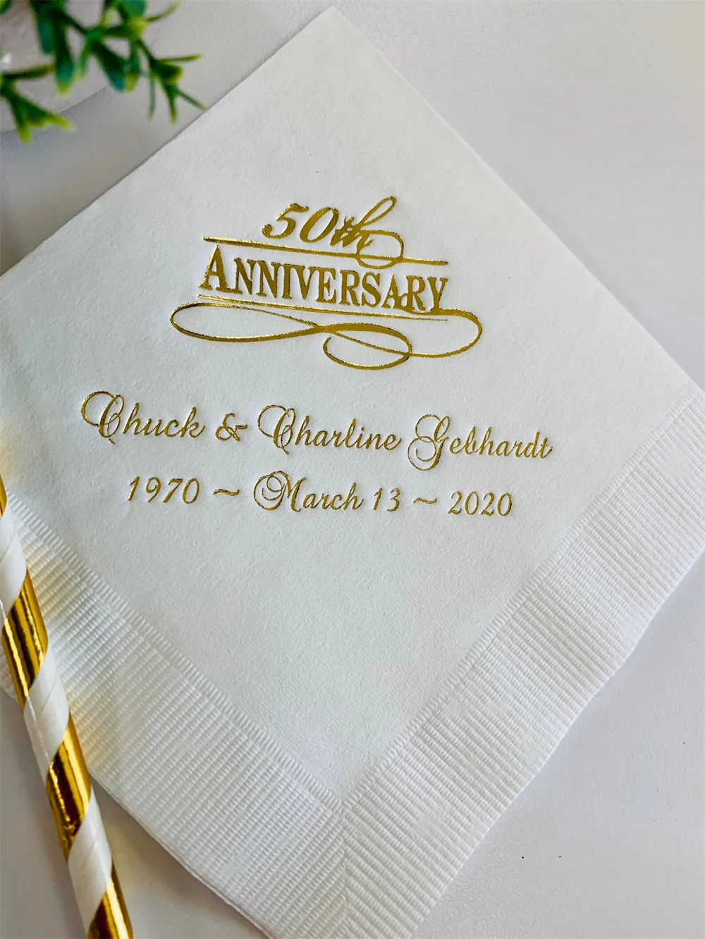 50PCS Personalized Napkins Beverage Cocktail Luncheon Dinner Guest Towel Size Available Wedding Custom Monogram 50th Anniversary
50PCS Personalized Napkins Beverage Cocktail Luncheon Dinner Guest Towel Size Available Wedding Custom Monogram 50th Anniversary