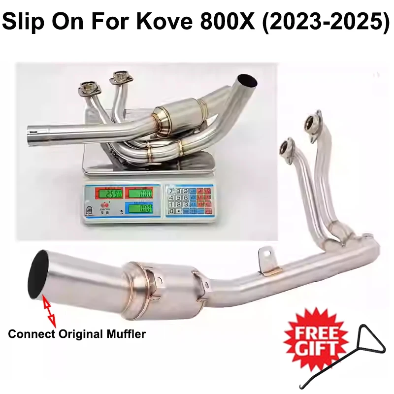 For Kove 800X ADV Adventure Rally Pro 20203 2024 Motorcycle Exhaust Escape Systems Front Link Pipe Tube Connect Original Muffler
For Kove 800X ADV Adventure Rally Pro 20203 2024 Motorcycle Exhaust Escape Systems Front Link Pipe Tube Connect Original Muffler