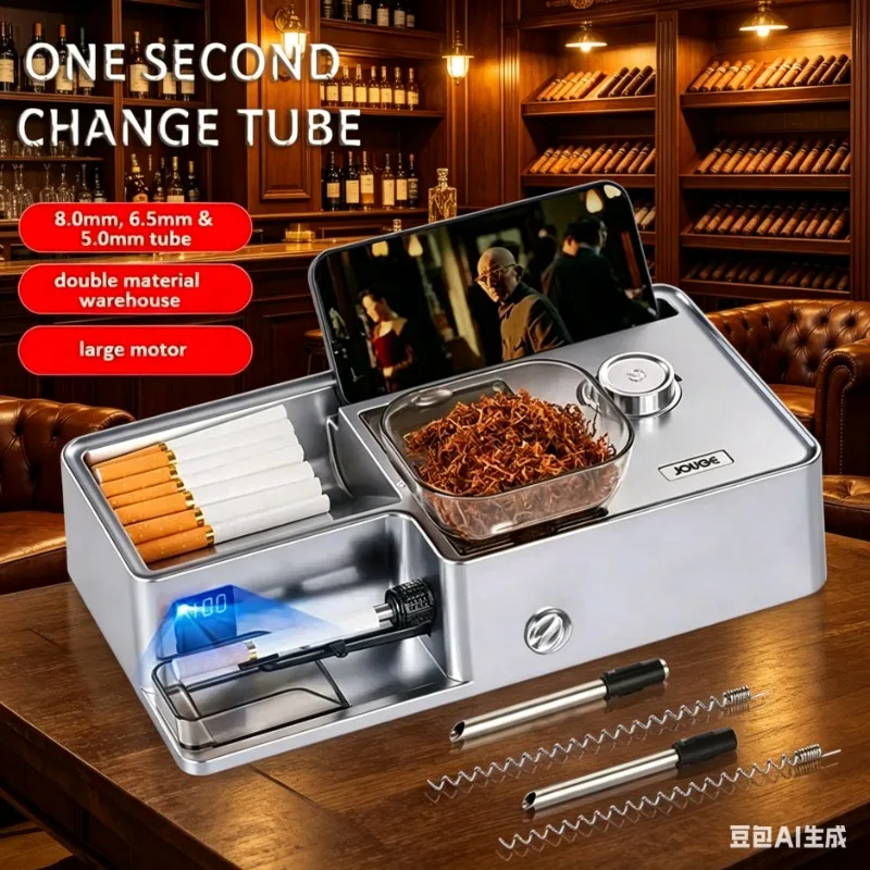 New 3-in-1 Automatic Roller Machine Electric Injector Smart Sensor Filler Tobacco Filled 5.5/6.5/8mm Round Tube, Tweezers
New 3-in-1 Automatic Roller Machine Electric Injector Smart Sensor Filler Tobacco Filled 5.5/6.5/8mm Round Tube, Tweezers